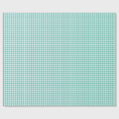 Classic Gingham Bluegrass Green Cadeaupapier (Vlak)
