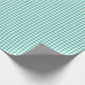 Classic Gingham Bluegrass Green Cadeaupapier (Hoek)