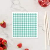 Classic Gingham Bluegrass Green Servet (Insitu)