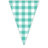 Classic Gingham Bluegrass Green Vlaggetjes (Derde vlag)