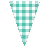 Classic Gingham Bluegrass Green Vlaggetjes (Tweede vlag)