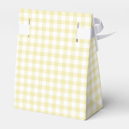 Classic Gingham Butter Yellow Bedankdoosjes (Achterkant)