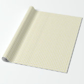 Classic Gingham Butter Yellow Cadeaupapier (Uitgerold)