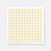 Classic Gingham Butter Yellow Servet (Voorkant)