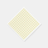 Classic Gingham Butter Yellow Servet (Hoek)