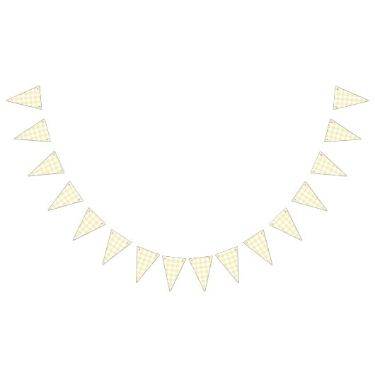 Classic Gingham Butter Yellow Vlaggetjes (Alle)