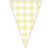 Classic Gingham Butter Yellow Vlaggetjes (Derde vlag)