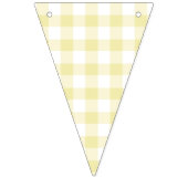 Classic Gingham Butter Yellow Vlaggetjes (Tweede vlag)