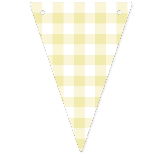 Classic Gingham Butter Yellow Vlaggetjes (Tweede vlag)