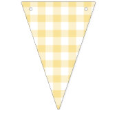 Classic Gingham Canary Yellow Vlaggetjes (Derde vlag)