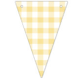 Classic Gingham Canary Yellow Vlaggetjes (Tweede vlag)