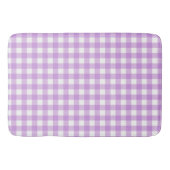 Classic Gingham Check Pset Patroon Lila Badmat (Voorkant)