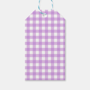Classic Gingham Check Pset Patroon Lila Cadeaulabel
