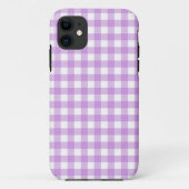 Classic Gingham Check Pset Patroon Lila Case-Mate iPhone Case (Achterkant)