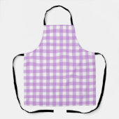 Classic Gingham Check Pset Patroon Lila Schort (Voorkant)
