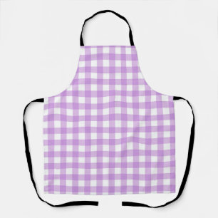 Classic Gingham Check Pset Patroon Lila Schort