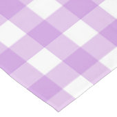 Classic Gingham Check Pset Patroon Lila Tafelkleed (Gekanteld)
