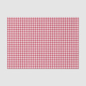 Classic Gingham Cherry Red Tissuepapier (Voorkant)