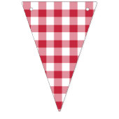Classic Gingham Cherry Red Vlaggetjes (Tweede vlag)