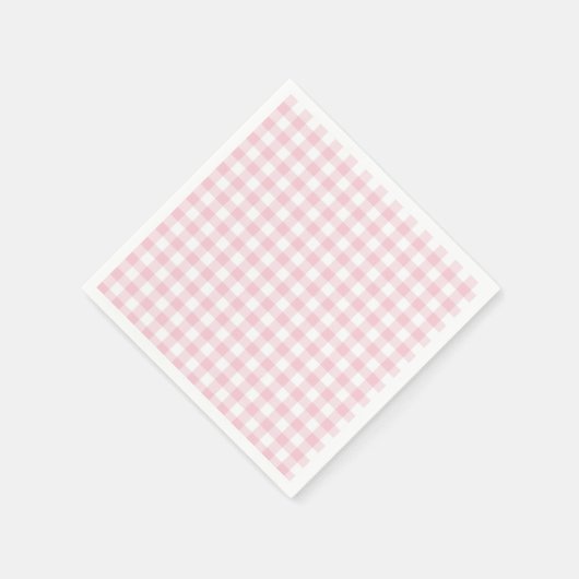 Classic Gingham Classical Pink Servet (Hoek)