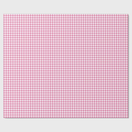 Classic Gingham Fuchsia Cadeaupapier (Vlak)