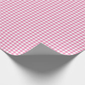 Classic Gingham Fuchsia Cadeaupapier (Hoek)