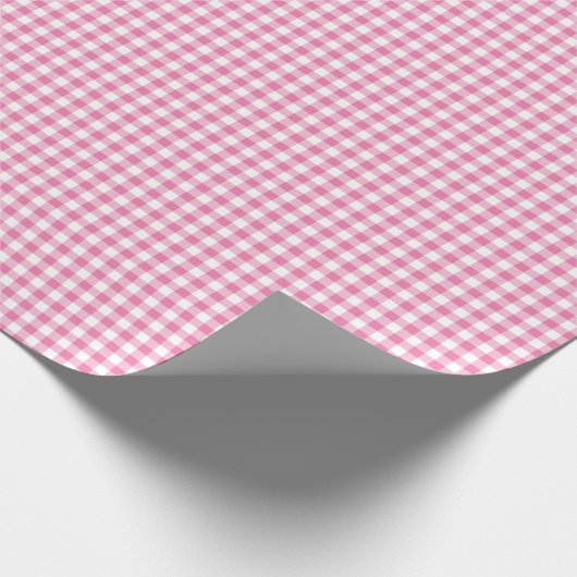 Classic Gingham Fuchsia Cadeaupapier (Hoek)