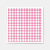 Classic Gingham Fuchsia Servet (Voorkant)