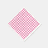 Classic Gingham Fuchsia Servet (Hoek)