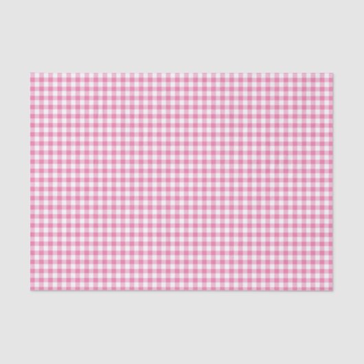 Classic Gingham Fuchsia Tissuepapier (Voorkant)