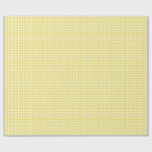 Classic Gingham Golden Yellow Cadeaupapier (Vlak)