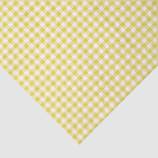 Classic Gingham Golden Yellow Tissuepapier (Detail)