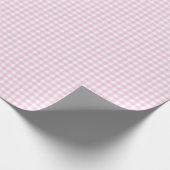 Classic Gingham Light Pink Cadeaupapier (Hoek)