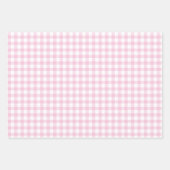 Classic Gingham Light Pink Inpakpapier Vel (Voorkant 2)