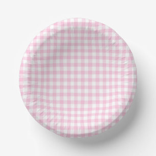 Classic Gingham Light Pink Papieren Kommen