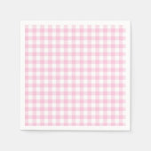 Classic Gingham Light Pink Servet (Voorkant)