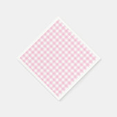 Classic Gingham Light Pink Servet (Hoek)
