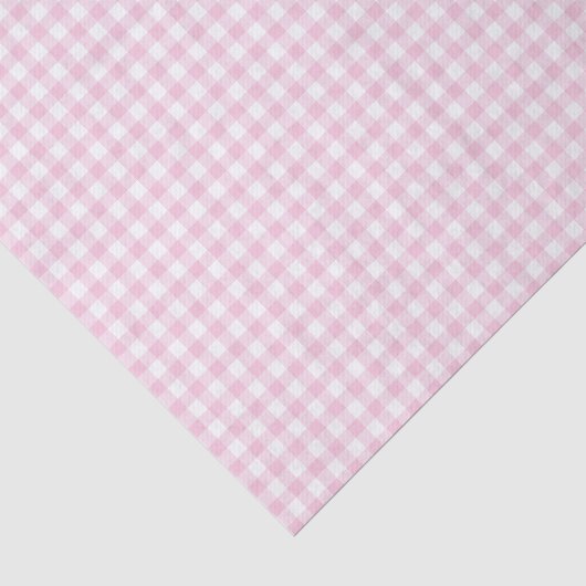 Classic Gingham Light Pink Tissuepapier (Detail)