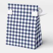 Classic Gingham Navy blauw Bedankdoosjes (Achterkant)