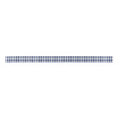 Classic Gingham Navy blauw Satijnen Lint (Voorkant)