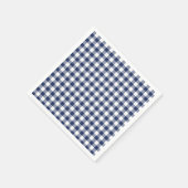 Classic Gingham Navy blauw Servet (Hoek)