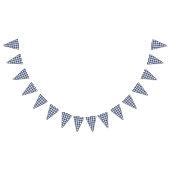 Classic Gingham Navy blauw Vlaggetjes (Alle)
