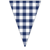 Classic Gingham Navy blauw Vlaggetjes (Derde vlag)