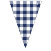 Classic Gingham Navy blauw Vlaggetjes (Tweede vlag)
