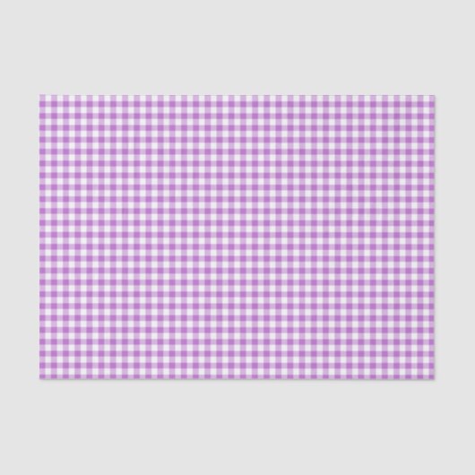 Classic Gingham Orchid Purple Tissuepapier (Voorkant)