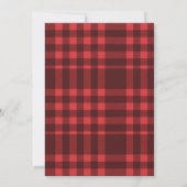 Classic Gingham Pig Roast BBQ Baby shower Kaart (Achterkant)