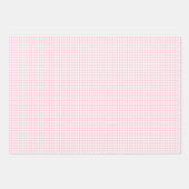 Classic Gingham Pink Inpakpapier Vel (Voorkant 3)
