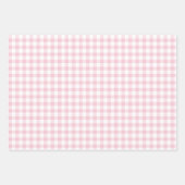Classic Gingham Pink Inpakpapier Vel (Voorkant 2)