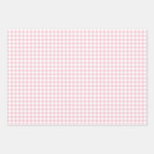 Classic Gingham Pink Inpakpapier Vel (Voorkant)