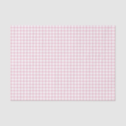 Classic Gingham Pink Tissuepapier (Voorkant)